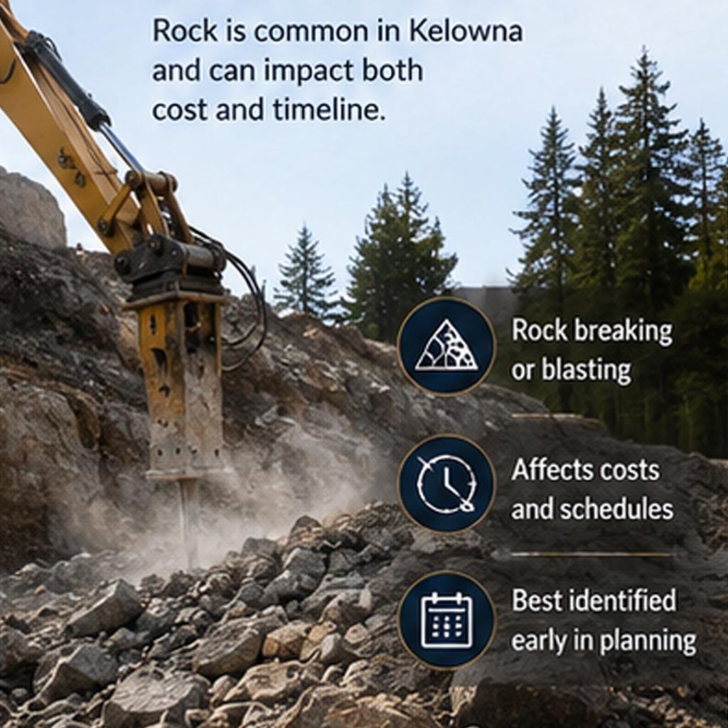 excavation for custom home building lots in kelowna